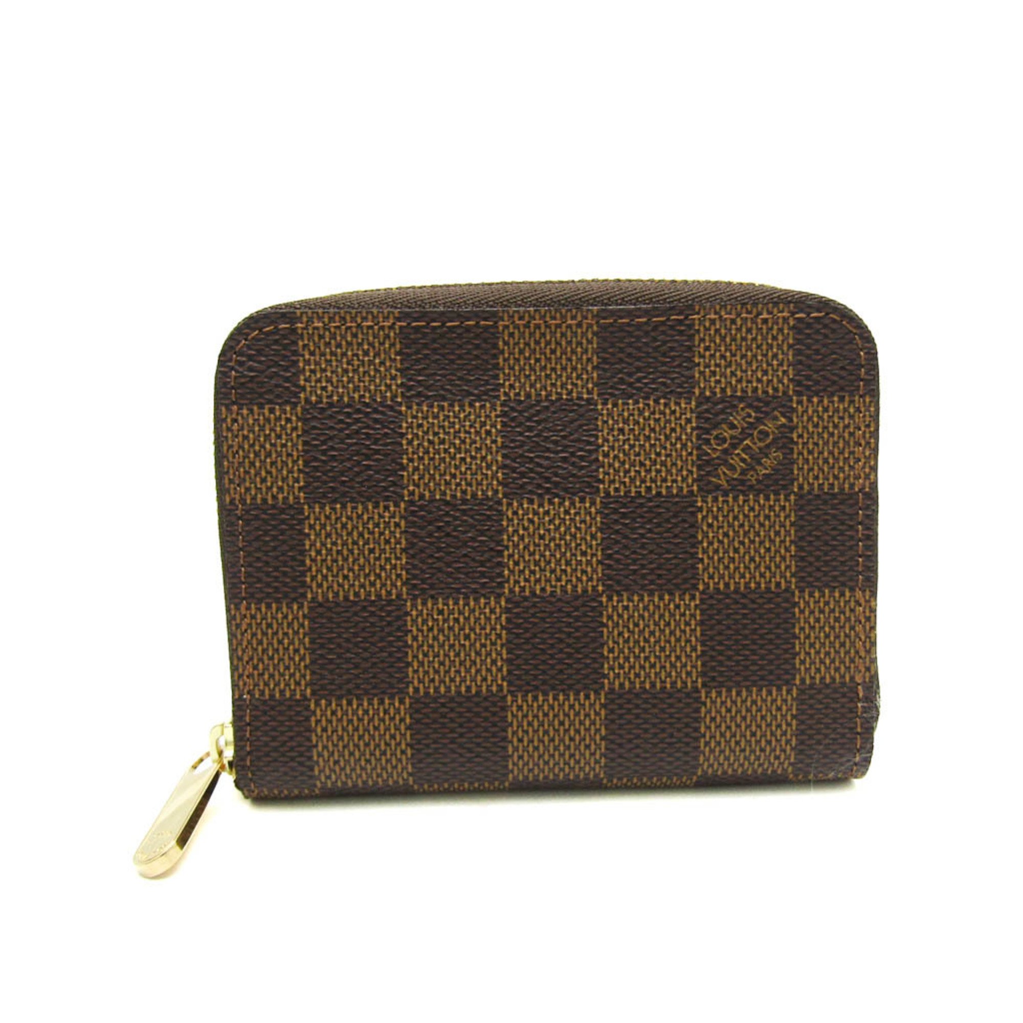 Louis Vuitton Damier Zippy Coin Purse N63070 Women,Men Damier Canvas Coin Purse/coin Case Ebene