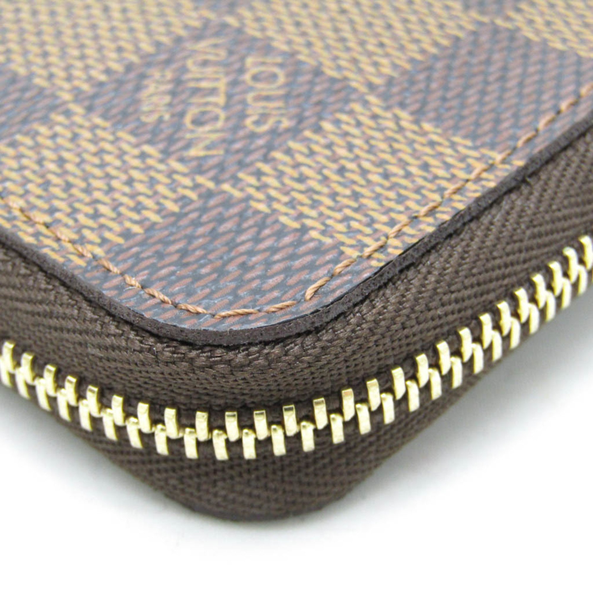 Louis Vuitton Damier Zippy Coin Purse N63070 Women,Men Damier Canvas Coin Purse/coin Case Ebene