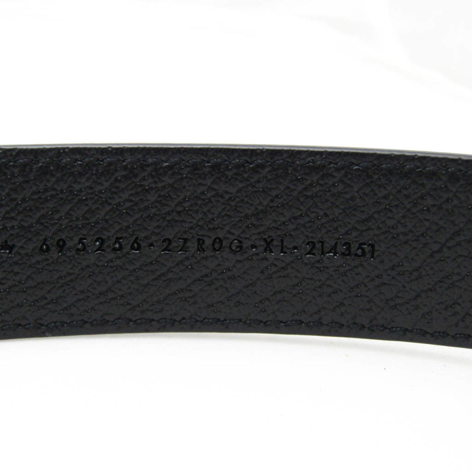 Gucci Interlocking G 695256 Dog Collar Leather Black