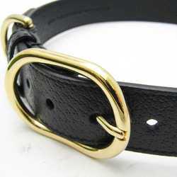 Gucci Interlocking G 695256 Dog Collar Leather Black