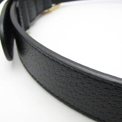 Gucci Interlocking G 695256 Dog Collar Leather Black