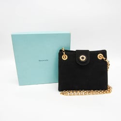 Tiffany Chain Shoulder Mini Bag Women's Suede Pouch,Shoulder Bag Black