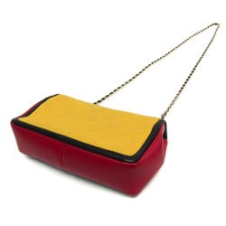 Chanel Matelasse Mondrian Collar Chain Shoulder Bag Women's Leather Shoulder Bag Blue,Red Color,Yellow