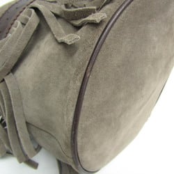 J&M Davidson Carnival Women's Leather,Suede Shoulder Bag Brown,Gray