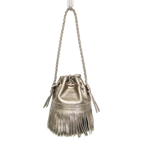 J&M Davidson Carnival 01295 Women's Leather Shoulder Bag Silver