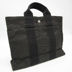 Hermes Her Line PM Women,Men Polyamide,Polyester Tote Bag Black,Gray