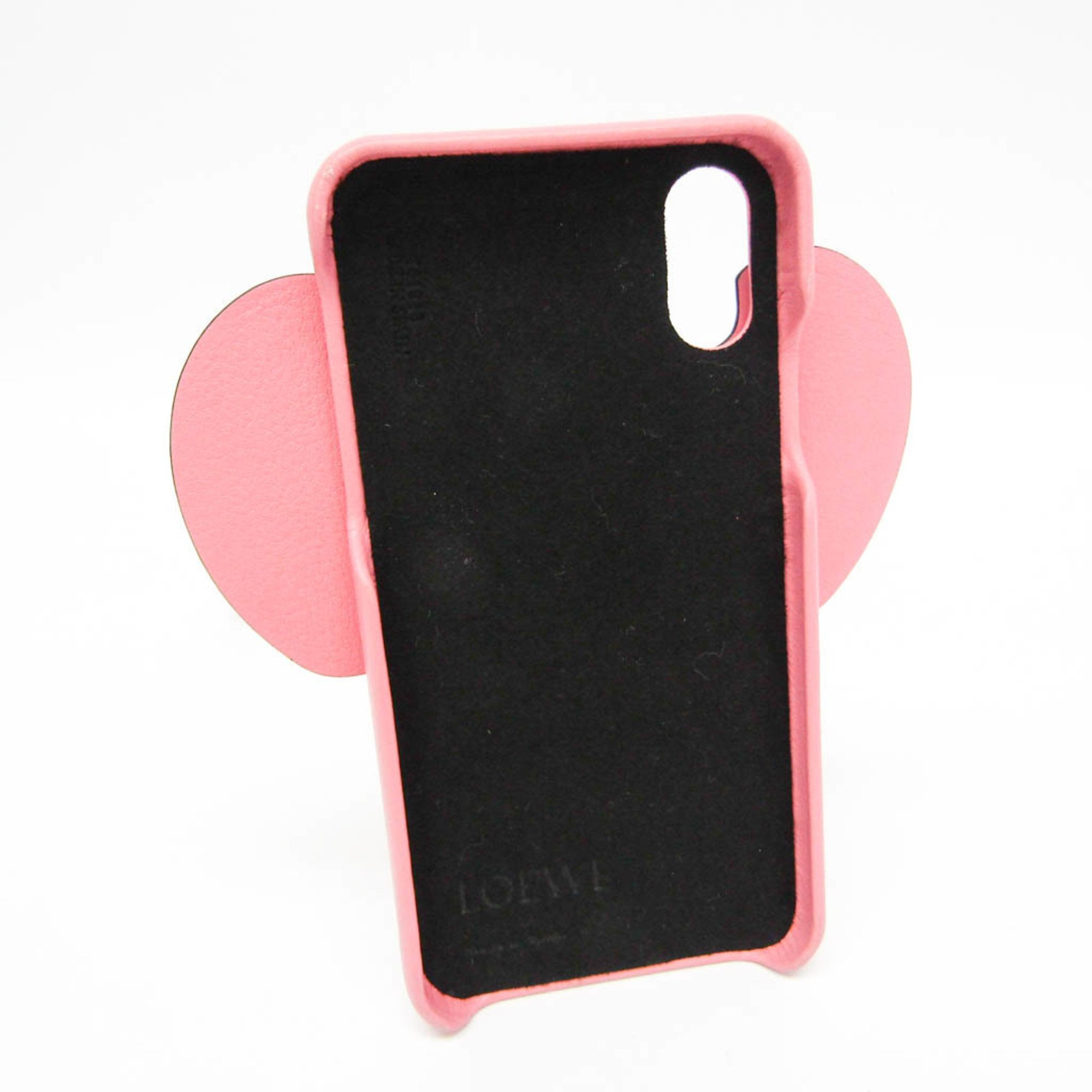 Loewe Leather Phone Bumper For IPhone X Pink Elephant 103.30AB05