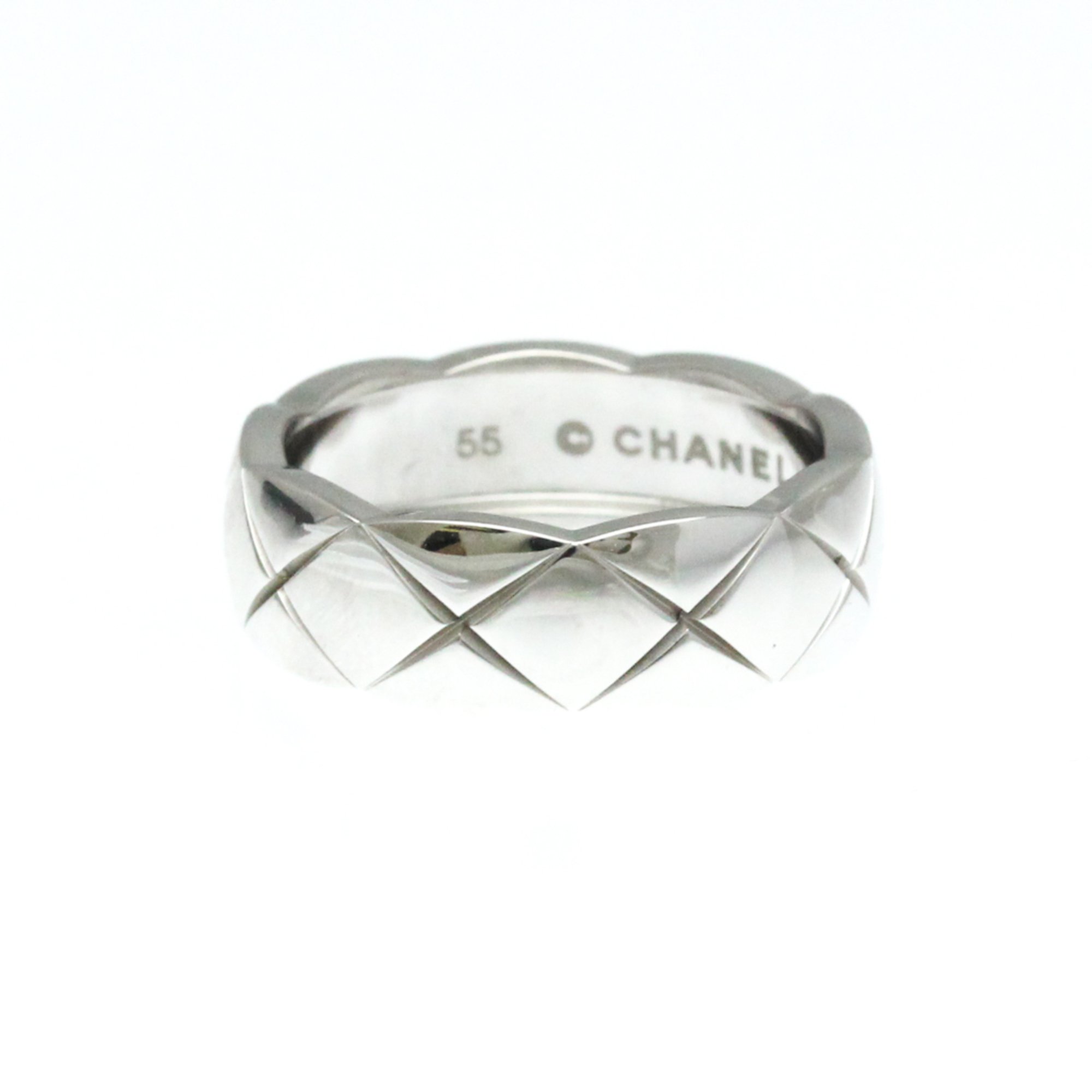 Chanel Coco Crush Ring White Gold (18K) Fashion No Stone Band Ring Silver