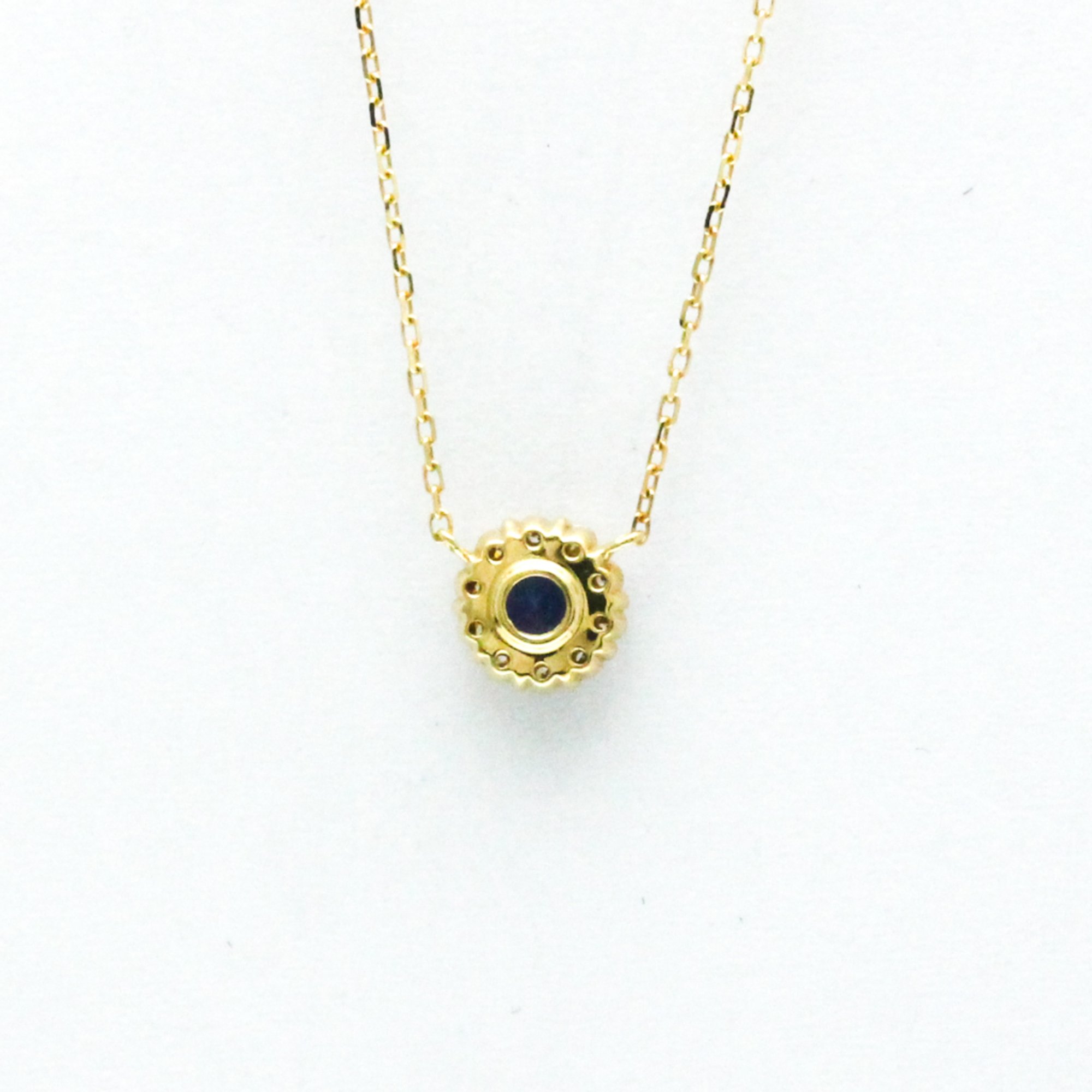 4°C Diamond And Color Stone Necklace Yellow Gold (18K) Color Stone,Diamond Men,Women Fashion Neck Chain (Gold)