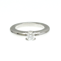 Cartier C De Cartier Solitaire Ring White Gold (18K) Fashion Diamond Band Ring Carat/0.3 Silver