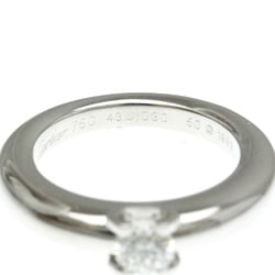 Cartier C De Cartier Solitaire Ring White Gold (18K) Fashion Diamond Band Ring Carat/0.3 Silver