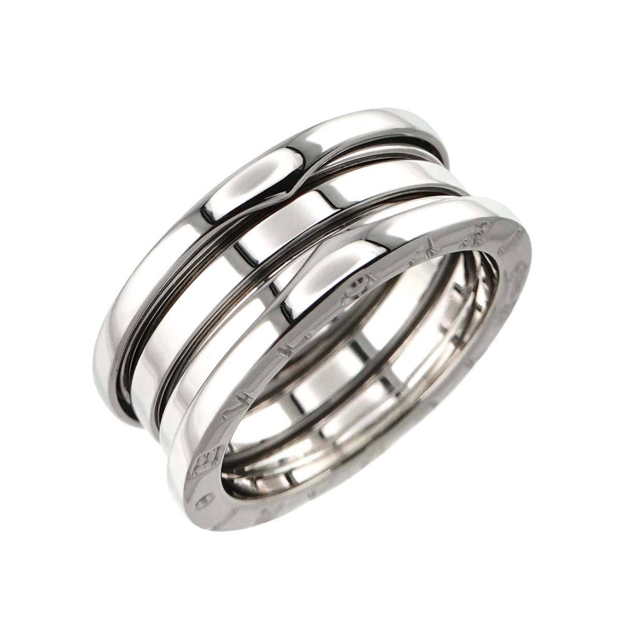 BVLGARI B-ZERO1 3-Band #57 Ring K18 WG White Gold 750