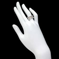 BVLGARI B-ZERO1 3-Band #57 Ring K18 WG White Gold 750