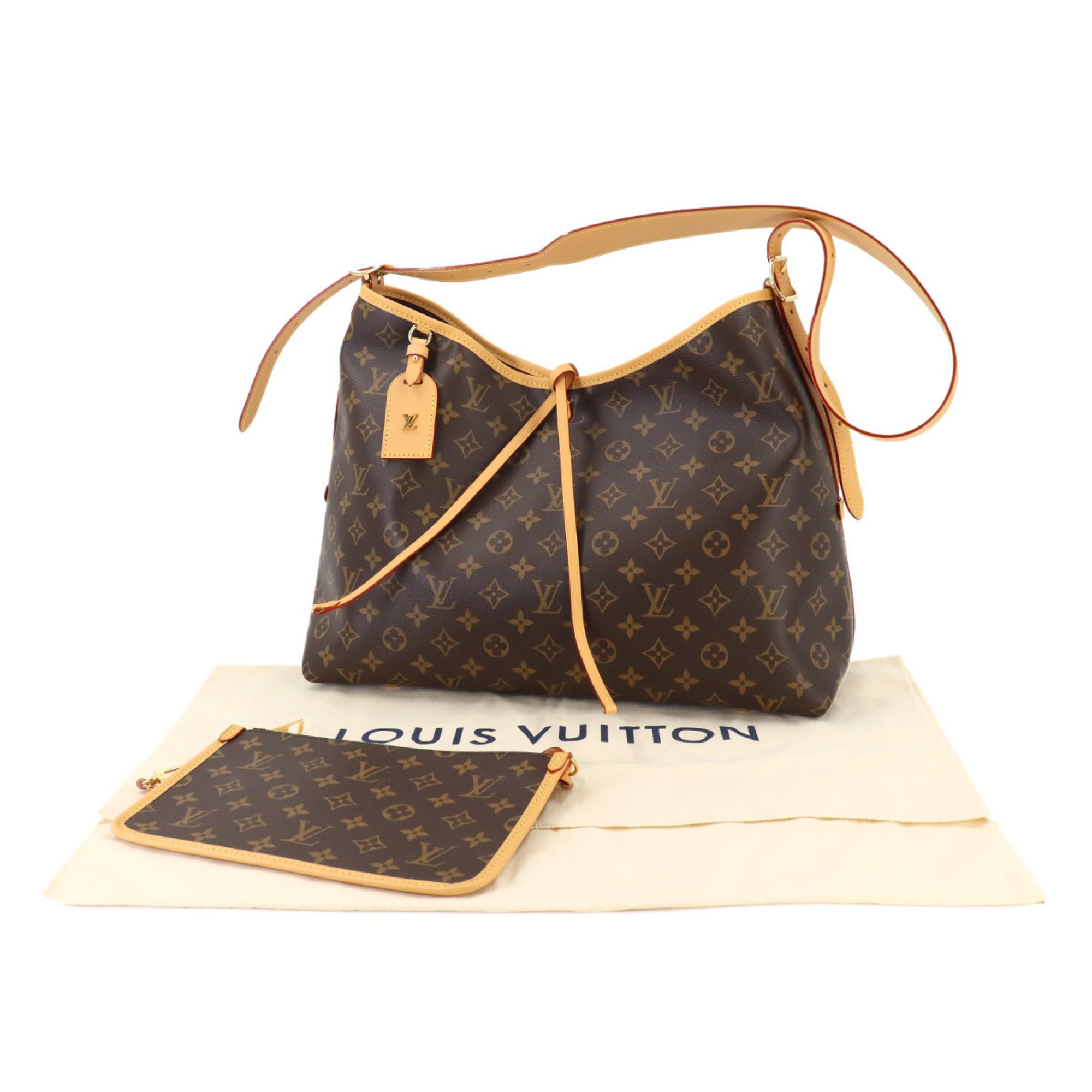 Louis Vuitton LOUIS VUITTON Monogram Carryall NM MM Shoulder Bag Brown M46197 RFID