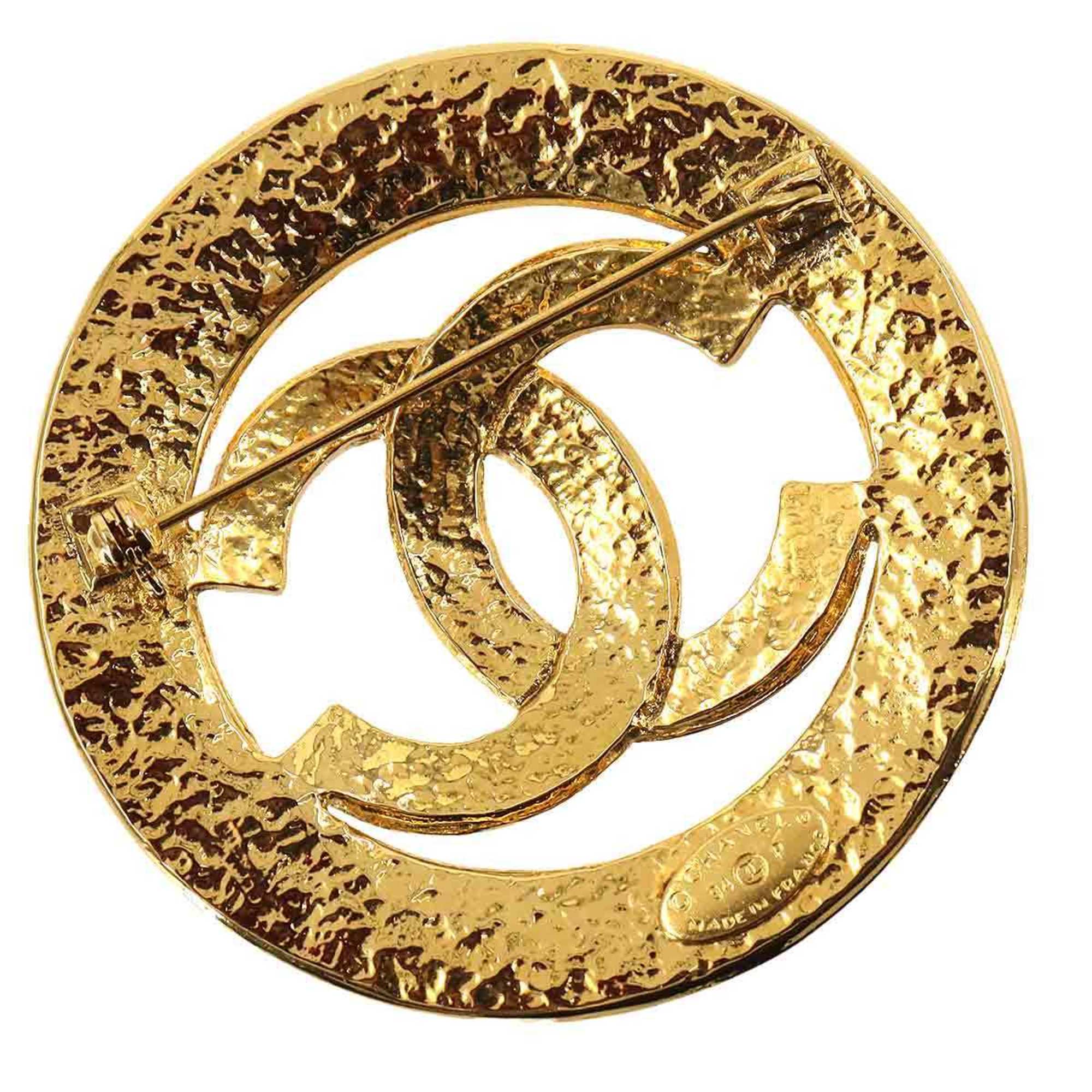 CHANEL Coco Mark Brooch Gold 94P