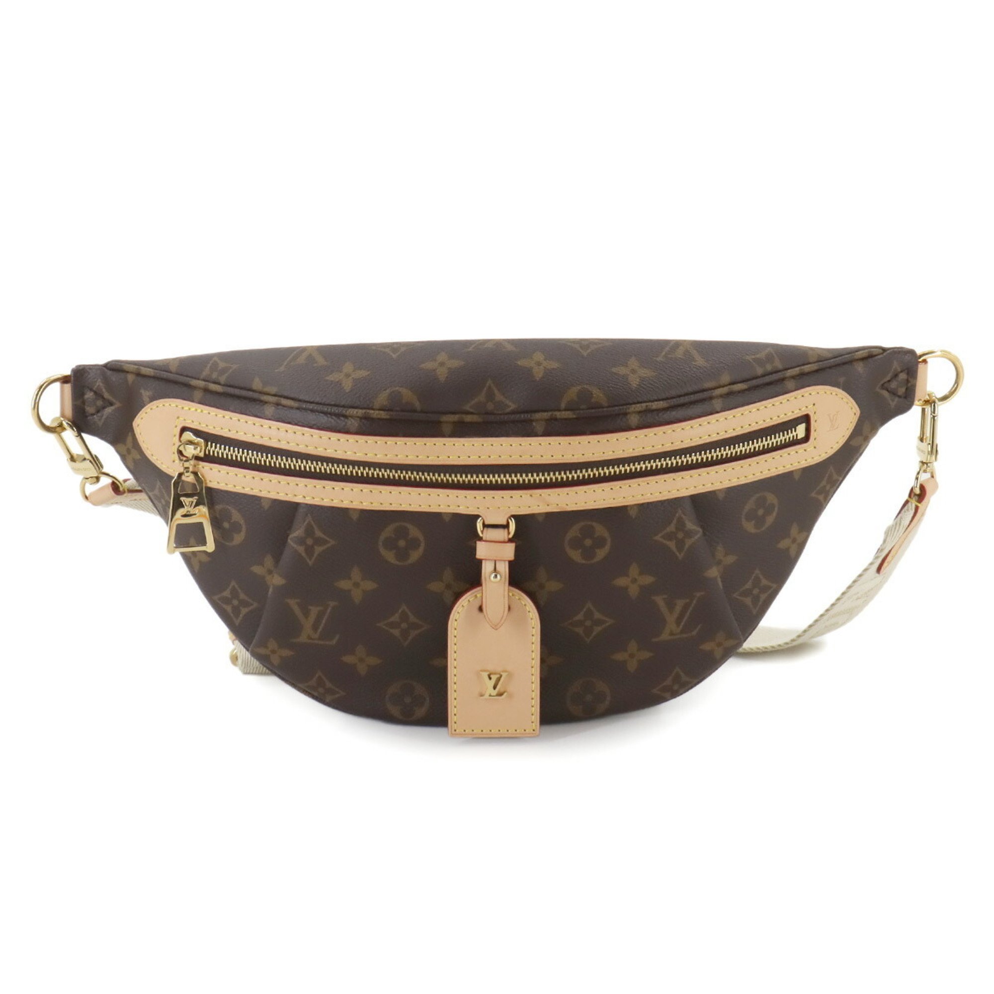 Louis Vuitton LOUIS VUITTON Monogram High Rise Body Bag Brown Gold Hardware M46784 RFID