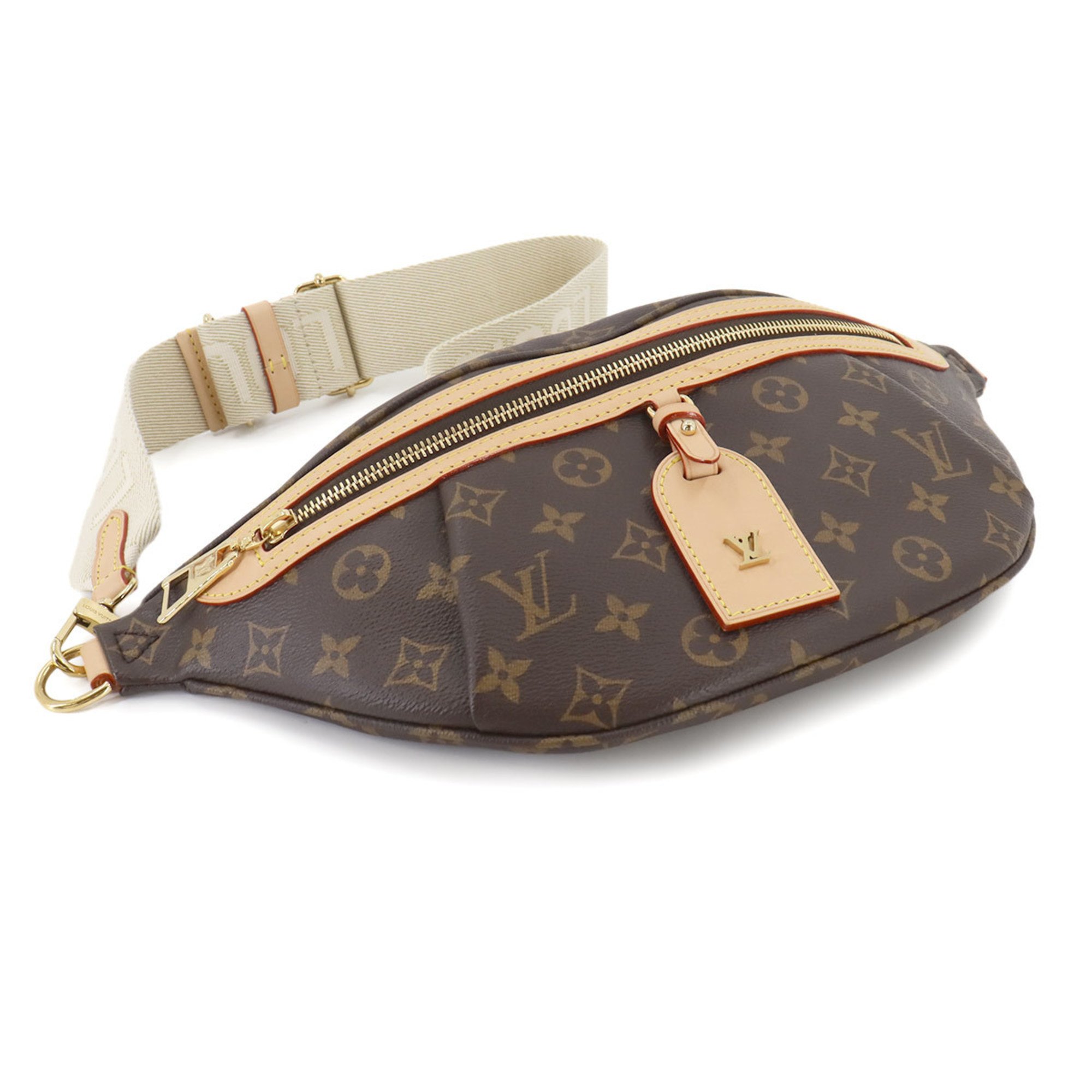 Louis Vuitton LOUIS VUITTON Monogram High Rise Body Bag Brown Gold Hardware M46784 RFID