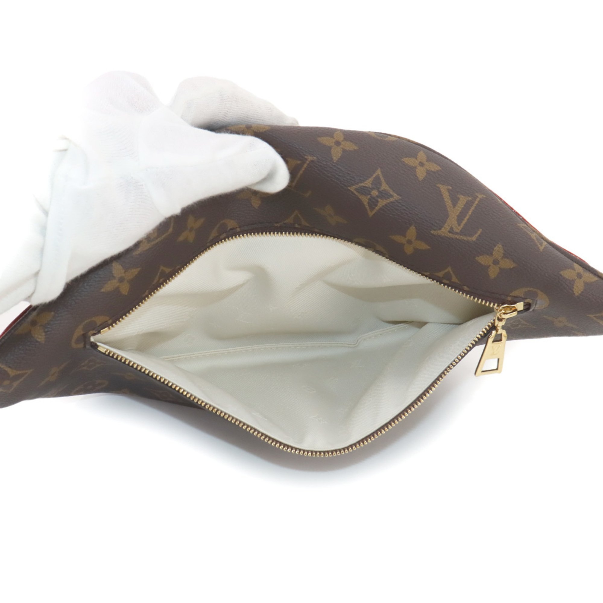 Louis Vuitton LOUIS VUITTON Monogram High Rise Body Bag Brown Gold Hardware M46784 RFID