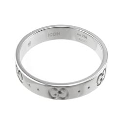 Gucci Icon #18 Ring K18 WG White Gold 750