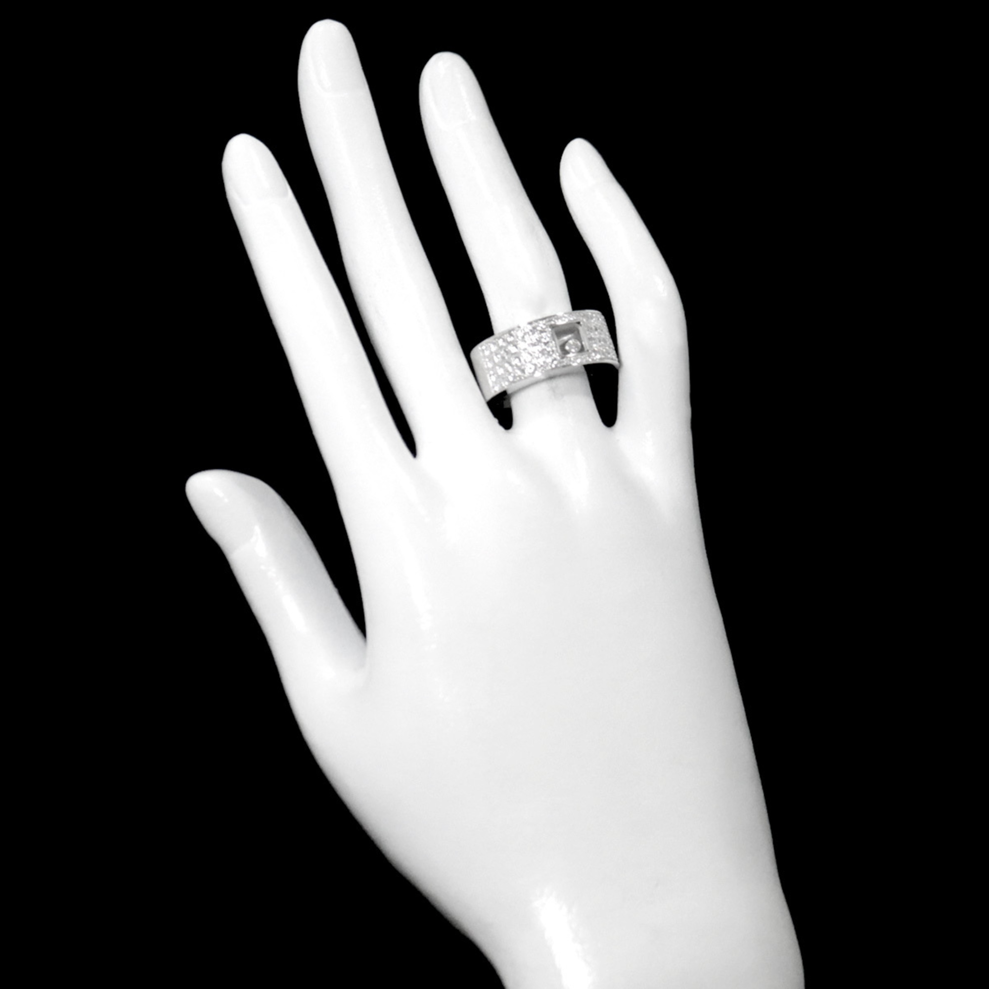 Chopard Happy Diamond Ring K18WG White Gold 750