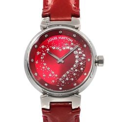 Louis Vuitton LOUIS VUITTON Tambour Attraction Heart Diamond Q13M2 Ladies Watch Red Quartz