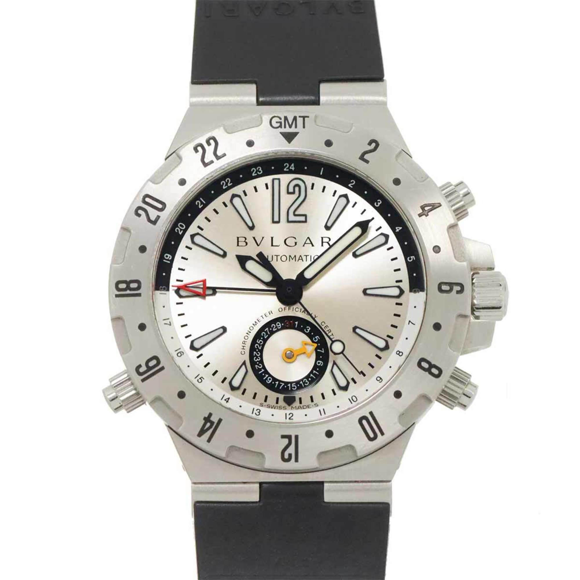 BVLGARI Diagono Professional GMT Men's Watch GMT40S Silver Automatic