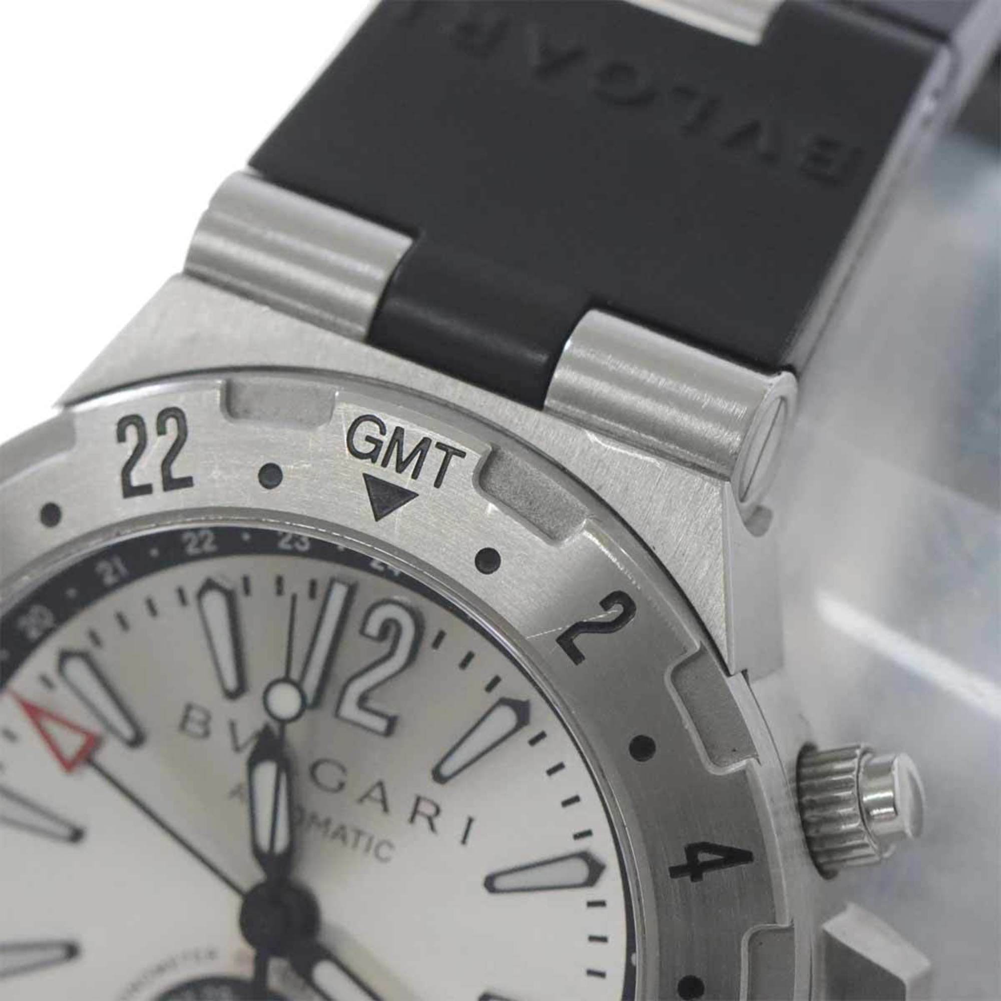 BVLGARI Diagono Professional GMT Men's Watch GMT40S Silver Automatic