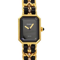 CHANEL Premiere L size H0001 Ladies watch Black Gold Quartz