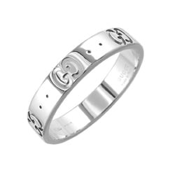 Gucci Icon #15 Ring, K18 WG White Gold 750, Ring