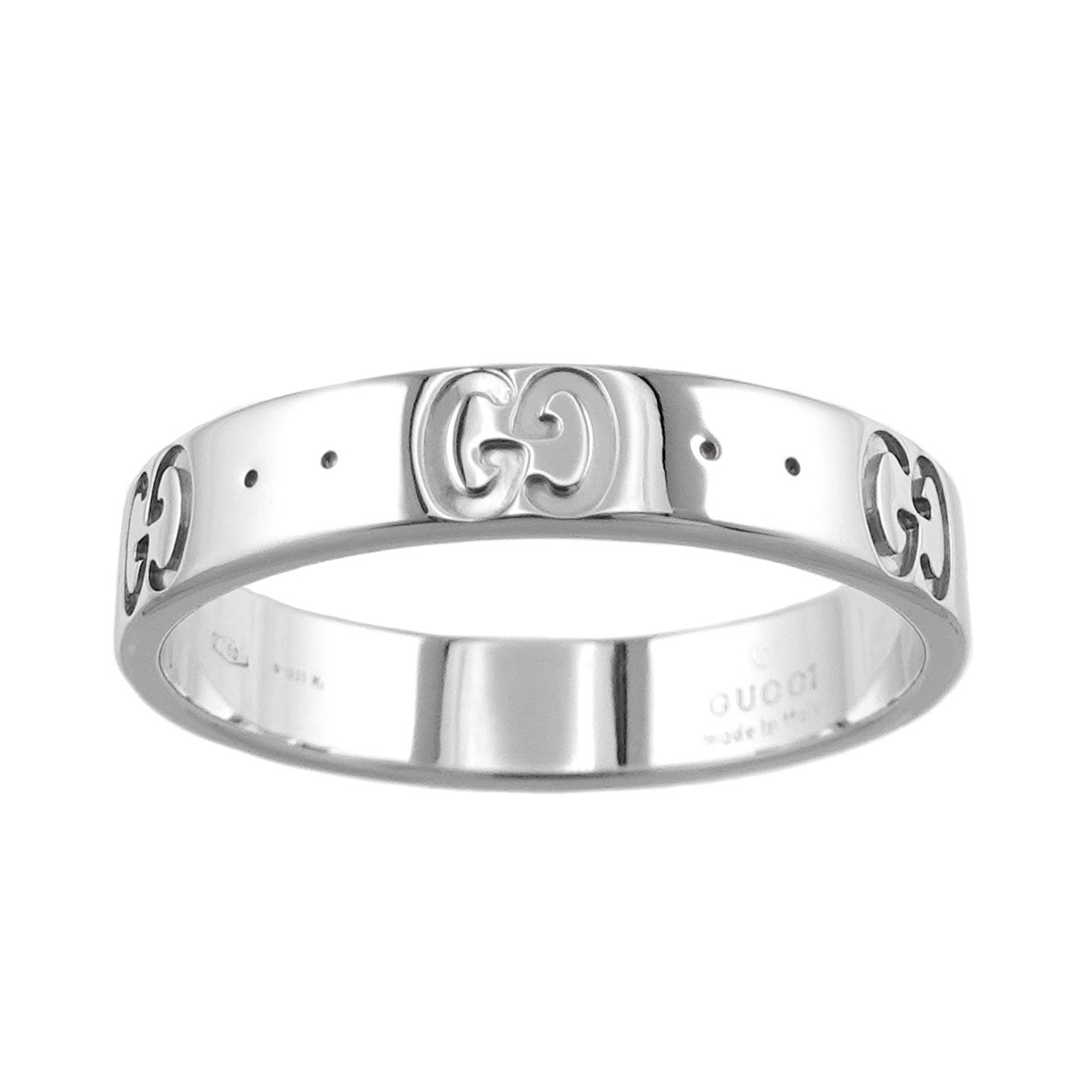 Gucci Icon #15 Ring, K18 WG White Gold 750, Ring