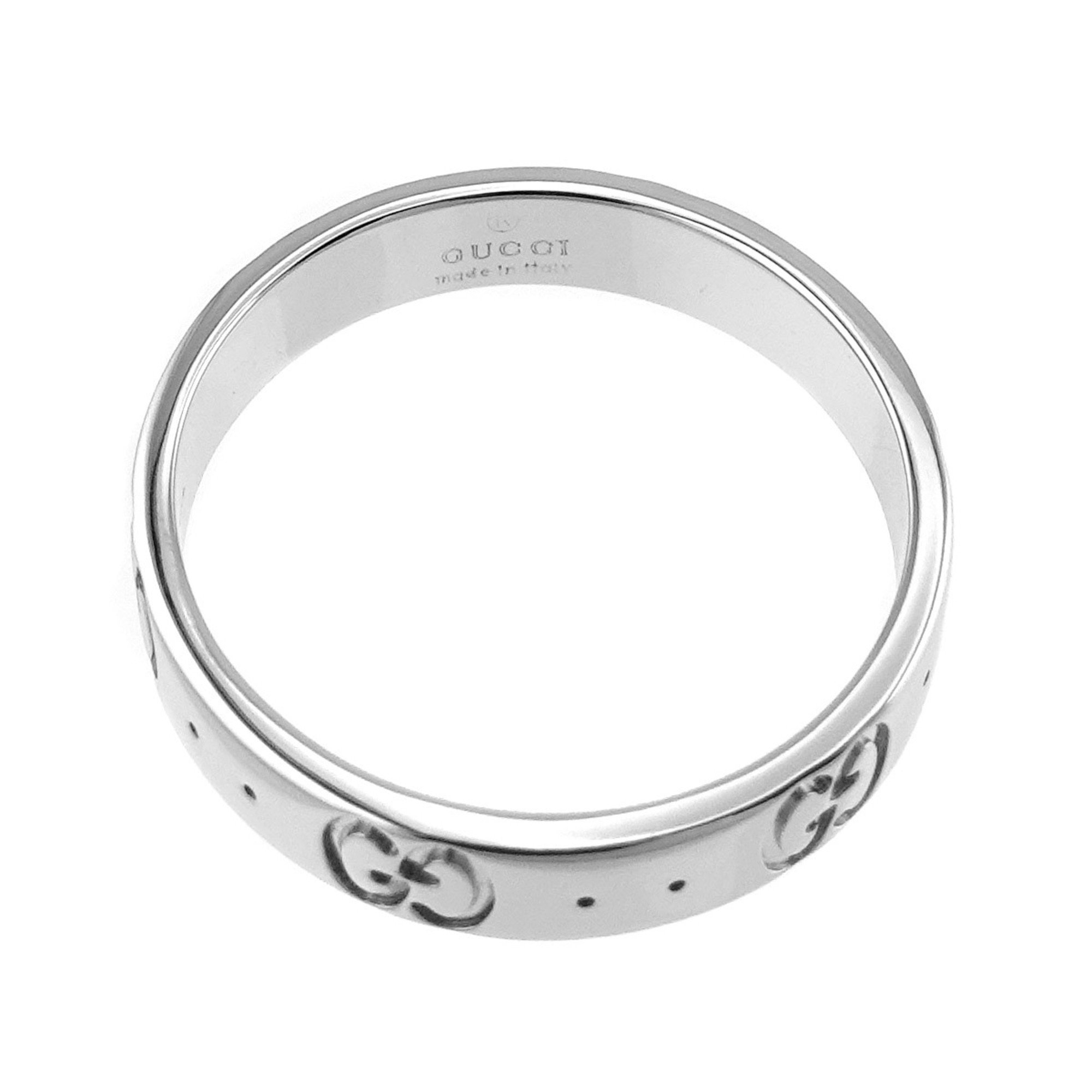 Gucci Icon #15 Ring, K18 WG White Gold 750, Ring