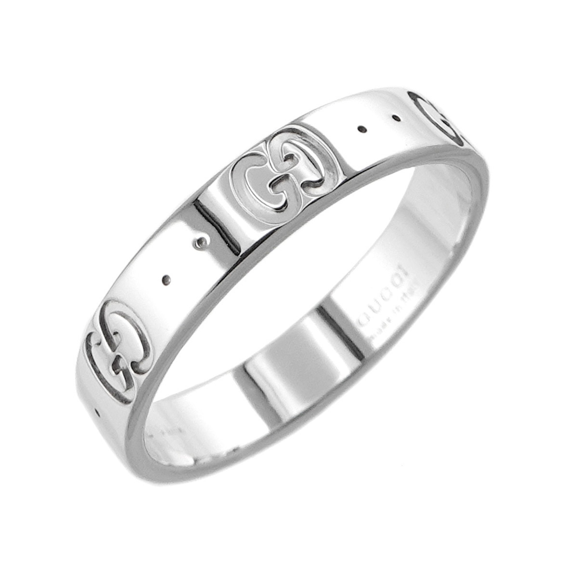 Gucci Icon #15 Ring, K18 WG White Gold 750, Ring