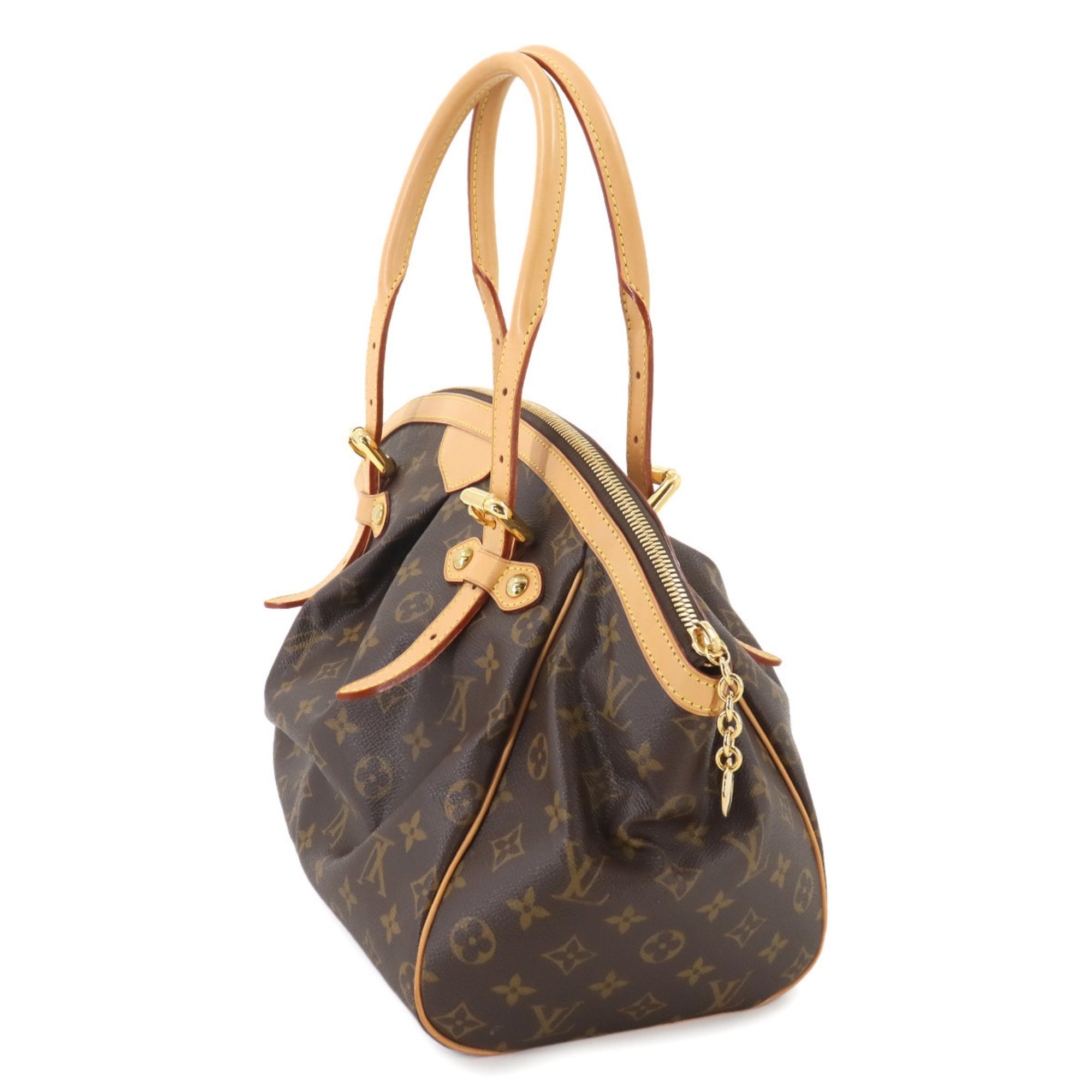 Louis Vuitton LOUIS VUITTON Monogram Tivoli GM Brown M40144 Gold hardware