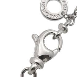 BVLGARI Latin Cross Necklace 40cm K18 WG White Gold 750