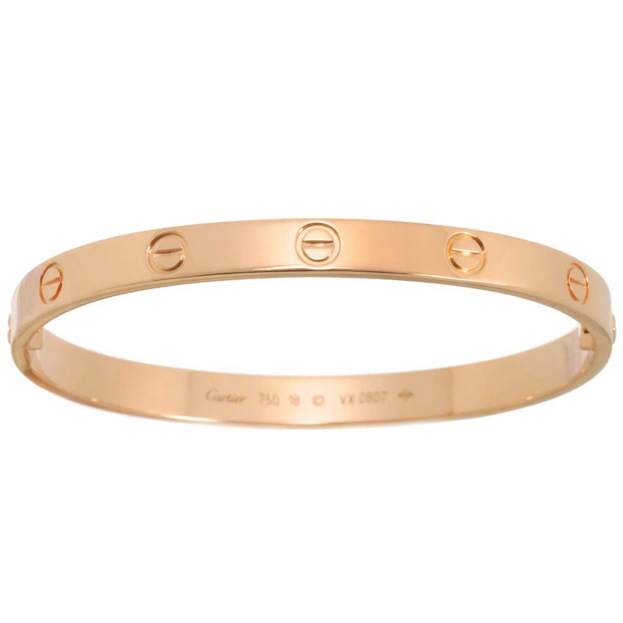 Cartier Love Bracelet #18 K18 PG Pink Gold 750 Bangle