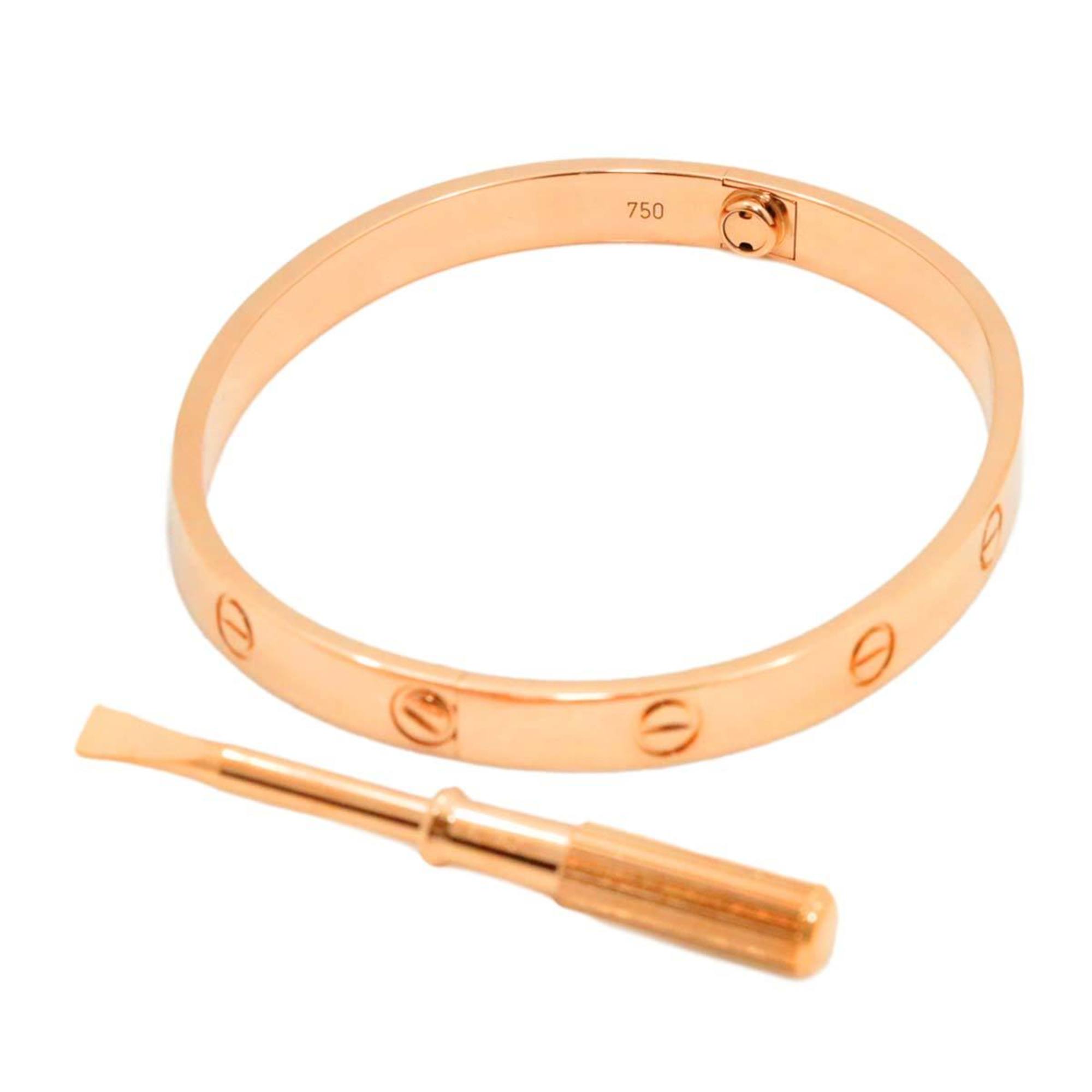 Cartier Love Bracelet #18 K18 PG Pink Gold 750 Bangle