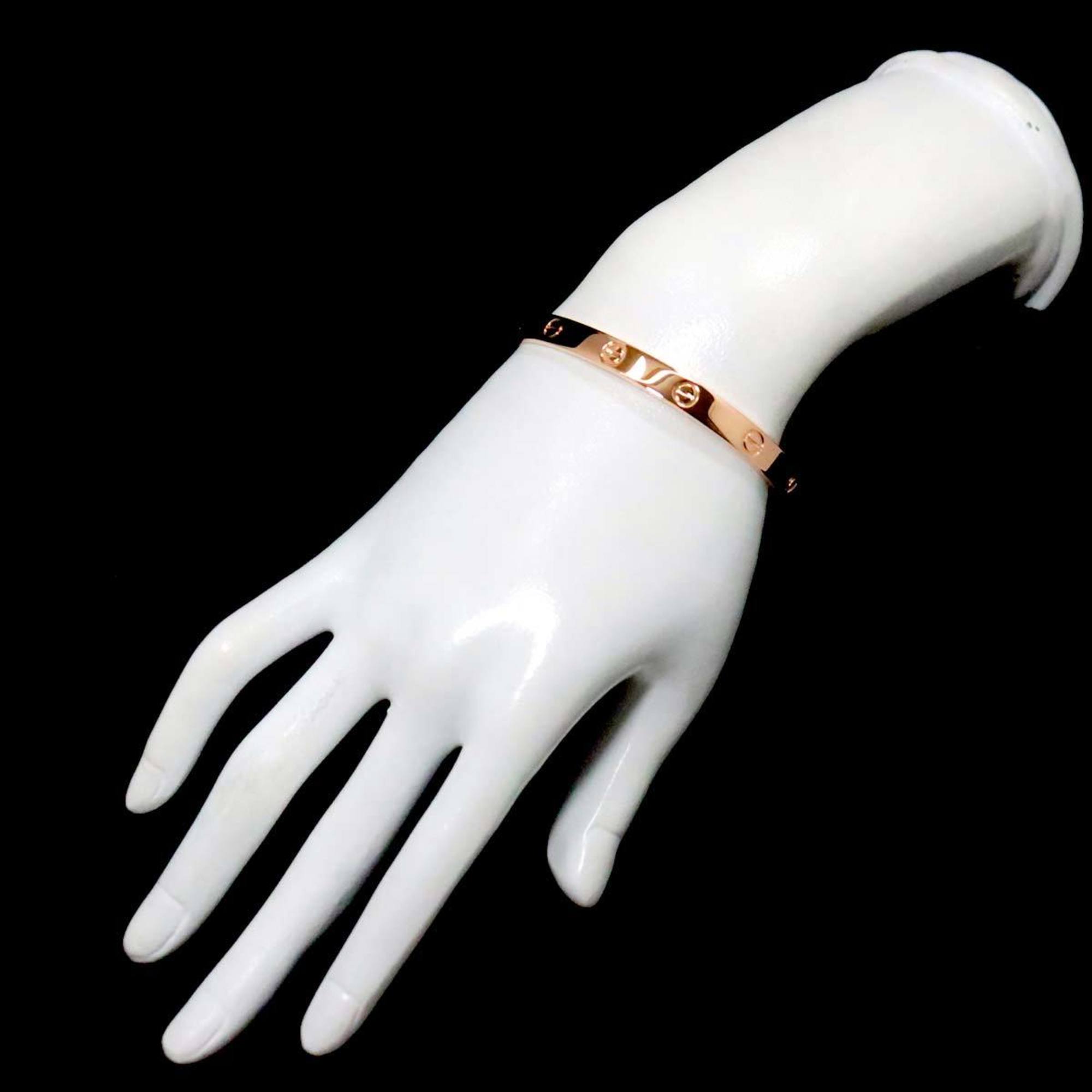 Cartier Love Bracelet #18 K18 PG Pink Gold 750 Bangle