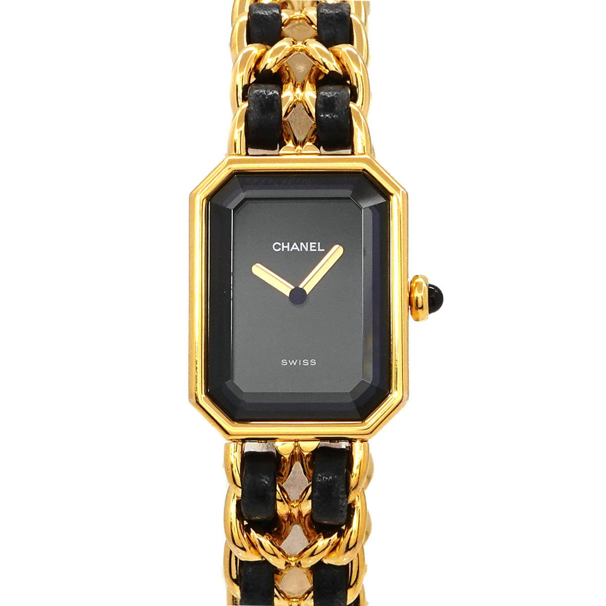 CHANEL Premiere M size H0001 Ladies' watch Black Gold Quartz