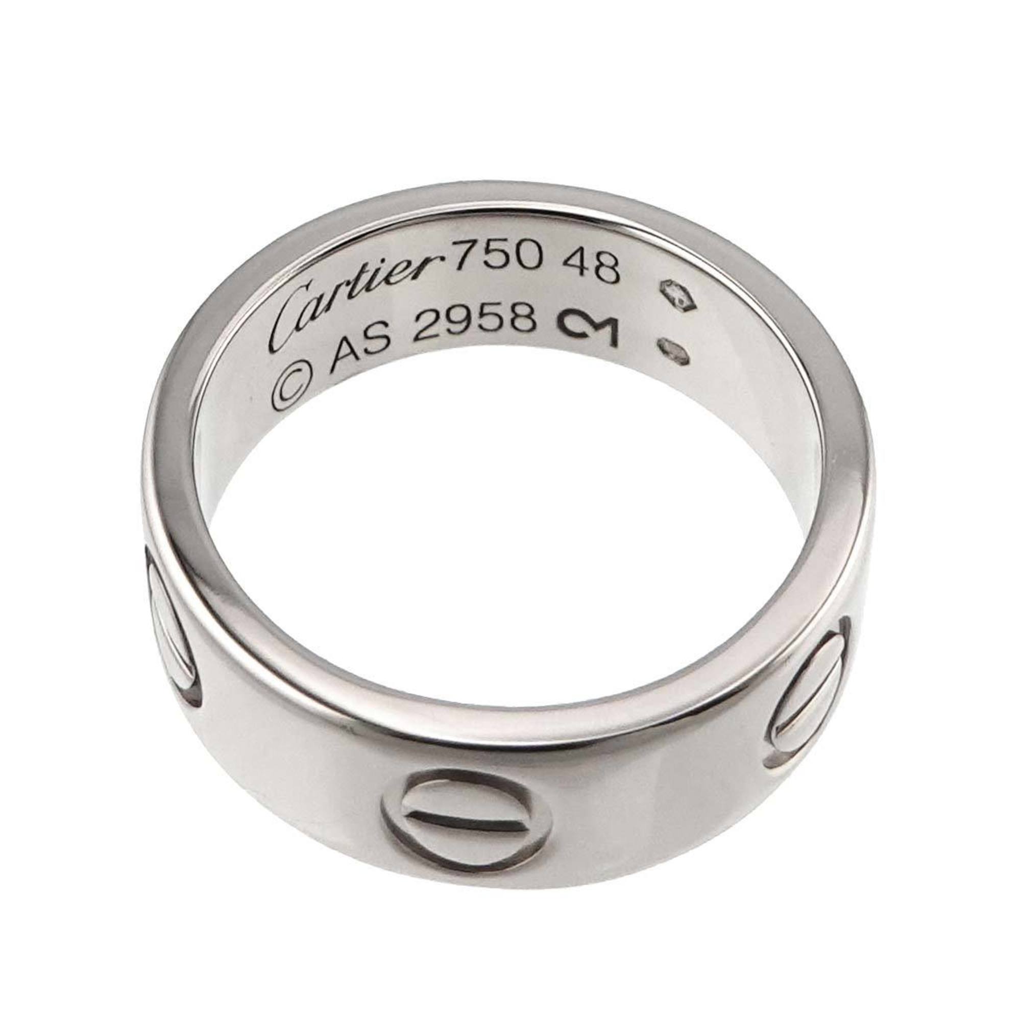 Cartier Love #48 Ring K18 WG White Gold 750