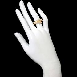 Cartier Three Bangles #50 Ring Diamond K18 YG Yellow Gold 750 3-Row Trinity