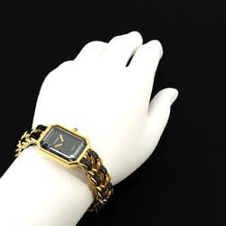 CHANEL Premiere L size H0001 Ladies watch Black Gold Quartz