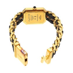 CHANEL Premiere L size H0001 Ladies watch Black Gold Quartz