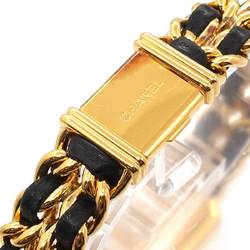 CHANEL Premiere L size H0001 Ladies watch Black Gold Quartz