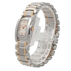 BVLGARI Assioma Combi AA26S Ladies Watch Silver PG Quartz