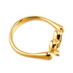 Tiffany & Co. Heart Ring Diamond K18 YG Yellow Gold 750 Open