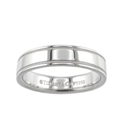 Tiffany & Co. Double Milgrain Ring, Width 4mm, Platinum, Ring