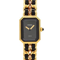 CHANEL Premiere XL size H0001 Ladies' watch Black Gold Quartz