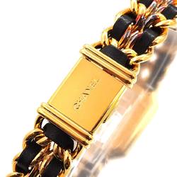 CHANEL Premiere XL size H0001 Ladies' watch Black Gold Quartz