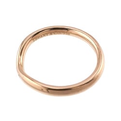 Tiffany & Co. Curved Band Ring Diamond K18 PG Pink Gold 750