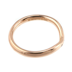 Tiffany & Co. Curved Band Ring Diamond K18 PG Pink Gold 750